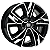 Jogo de Rodas KR R88 MODELO UNO SPORTING GSR Aro 14 / tala 6 / furação 4x98 Offset 35 Preto Diamantado - Imagem 1