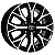 Jogo de Rodas KR R96 PLATINUM Aro 14 / tala 6 / furação 4x100 Offset 35 Preto Diamantado - Imagem 1