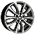 Jogo de Rodas KR S02 MODELO FIAT TORO Aro 16 / tala 6 / furação 5x110 Offset 28 Preto Diamantado e Grafite Diamantado - Imagem 2