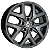 Jogo de Rodas KR S07 VW Amarok V6 Aro 18 / tala 7 / furação 5x120 Offset 40 Preto, Grafite Fosco e Prata Especial - Imagem 2