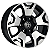 Jogo de Rodas Kr S11 Toyota Hilux SRX Aro 17 / tala 7 / furação 6x139 Offset 25 Preto Diamantado - Imagem 1