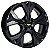Jogo de Rodas KR S21 MODELO ONIX PREMIER TURBO Aro 14 / tala 6 / furação 4x100 Offset 39 Preto e Prata - Imagem 1
