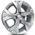 Jogo de Rodas KR S21 MODELO ONIX PREMIER TURBO Aro 14 / tala 6 / furação 4x100 Offset 39 Preto e Prata - Imagem 2