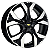 Jogo de Rodas KR S21 MODELO ONIX PREMIER TURBO Aro 15 / tala 6 / furação 4x100 Offset 39 Preto, Preto Diamantado e Prata - Imagem 2