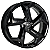 Jogo de Rodas KR S23 MODELO UP, GOL, SAVEIRO Aro 18 / tala 6 e 7 / furação 4x100, 5x100, 5x105, 5x108 e 5x112 Offset 36 e 40 Preto e Preto Diamantado - Imagem 1