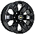 Jogo de Rodas KR S30 MODELO FORD RANGER Aro 16 / tala 7 / furação 6x139 Offset 28 Preto, Preto Diamantado e Grafite Diamantado - Imagem 1
