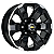 Jogo de Rodas KR S30 MODELO FORD RANGER Aro 18 / tala 7 / furação 6x139 Offset 28 Preto e Preto Diamantado - Imagem 2