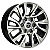 Jogo de Rodas KR S32 MODELO TOYOTA SW4 Aro 18 / tala 7,5 / furação 6x139 Offset 30 Preto Diamantado e Grafite Brilhante - Imagem 2