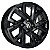 Jogo de Rodas KR S48 Extreme Aro 15 / tala 6 / furação 4x100 e 5x100 Offset 38 Preto, Preto Diamantado e Preto Brilhante - Imagem 1