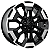 Jogo de Rodas KR S51 NISSAN FRONTIER Aro 20 / tala 8,5 / furação 6x114 Offset 35 Preto Diamantado - Imagem 1