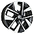Jogo de Rodas KR S58 VW Nova Amarok Aro 22 / tala 9 / furação 5x120 Offset 45 Preto, Preto Diamantado e Preto Brilhante - Imagem 2