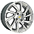 Jogo de Rodas KR S63 MODELO PREMIER TURBO Aro 15 / tala 6 / furação 4x100 Offset 39 Preto, Preto Diamantado, Grafite Diamantado e Prata Diamantado - Imagem 4