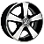 Jogo de Rodas KR L01 KOMBI Aro 14 / tala 6 / furação 5x112 Offset 27 Preto Diamantado - Imagem 1
