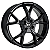 Jogo de Rodas KR K73 ESPORTIVA Aro 20 / tala 8 / furação 5x100, 5x105, 5x108, 5x110, 5x112 e 5x114 Offset 40 e 45 Preto e Preto Diamantado - Imagem 1