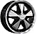 Jogo de Rodas KR FUCHS Fusca Kombi Vw Aro 15 / tala 6 / furação 4x130 e 5x112 Offset 28 Preto Diamantado - Imagem 1