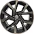 Jogo de Rodas NV41 Polo Gti Aro 18 / tala 7 / furação 5x100 Offset 40 Preto Diamantado e Preto Brilhante - Imagem 2