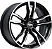 Jogo de Rodas RAW MAJESTY Aro 18 / tala 8 / furação 5x120 Offset 35 Preto Diamantado - Imagem 1