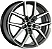 Jogo de Rodas RAW Modelos Volvo XC60 Polestar Aro 20 / tala 8 / furação 5x108 e 5x114 Offset 45 Grafite Diamantado e Preto Diamantado - Imagem 1