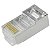 Plug Modular Rj45 8x8 Cat5e Blindado 5+ - Imagem 1