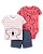 Conjunto 3 peças Body, Camiseta e Shorts Coala - Imagem 1