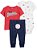 Conjunto 3 peças Body, Camiseta e Calça Baseball - Imagem 1