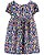 Vestido Floral Azul com Tapa-Fralda - Imagem 2