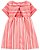 Vestido Listrado Salmon com Tapa-Fralda - Imagem 2
