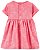 Kit Vestido Rosa Flamingo e Macaquinho Listrado - Imagem 2