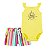 Body Amarelo Sunshine e Shorts Listras Verticais - Imagem 1