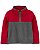 Blusa de Frio Fleece Cinza e Vermelha - Imagem 1