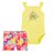 Body Amarelo Sunshine e Shorts Pink Florido - Imagem 1