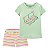 Camiseta Maquiagem e Shorts Listras - Imagem 1