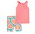 Conjunto Regata Neon Pink e Shorts Tie-Dye - Imagem 1