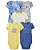 Kit Body Tie Dye Azul e Amarelo - Imagem 1