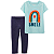 Camiseta Arco-Iris e Calça Legging Jeans - Imagem 1