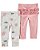 Kit 2 Calças Rosa e Cinza Arco-Iris - Imagem 1