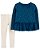 Batinha Azul Marinho Estrelas e Legging Bege - Imagem 1