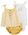 Trio Body, Shorts, Batinha Amarelo Listrado - Imagem 1