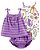 Trio Body, Shorts, Batinha Roxo Listrado - Imagem 1