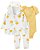 Conjunto Body, Calça e Casaco Amarelo e Branco - Imagem 1