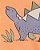 Trio Camiseta Dinossauro, Body Laranja e Shorts Chambray - Imagem 2