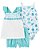 Trio Batinha, Body e Shorts Azul Tie Dye - Imagem 1
