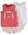 Trio Camiseta Regata, Body e Shorts Vermelho - Imagem 1