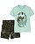 Camiseta Dinossauro e Shorts Verde - Imagem 1