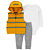 Trio Colete Amarelo Listrado - Imagem 1