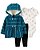 Trio Cardigan Azul Fleece - Imagem 1