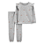 Conjunto Moletinho Cinza com Flores - Imagem 1