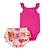 Body e Shorts Saia Pink Aloha - Imagem 1