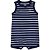 Romper Azul Marinho Listrado Carro - Imagem 1