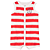 Romper Regata Listrado Branco e Vermelho - Imagem 1